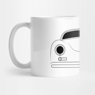 Porsche 356A Speedster Black Outline Mug